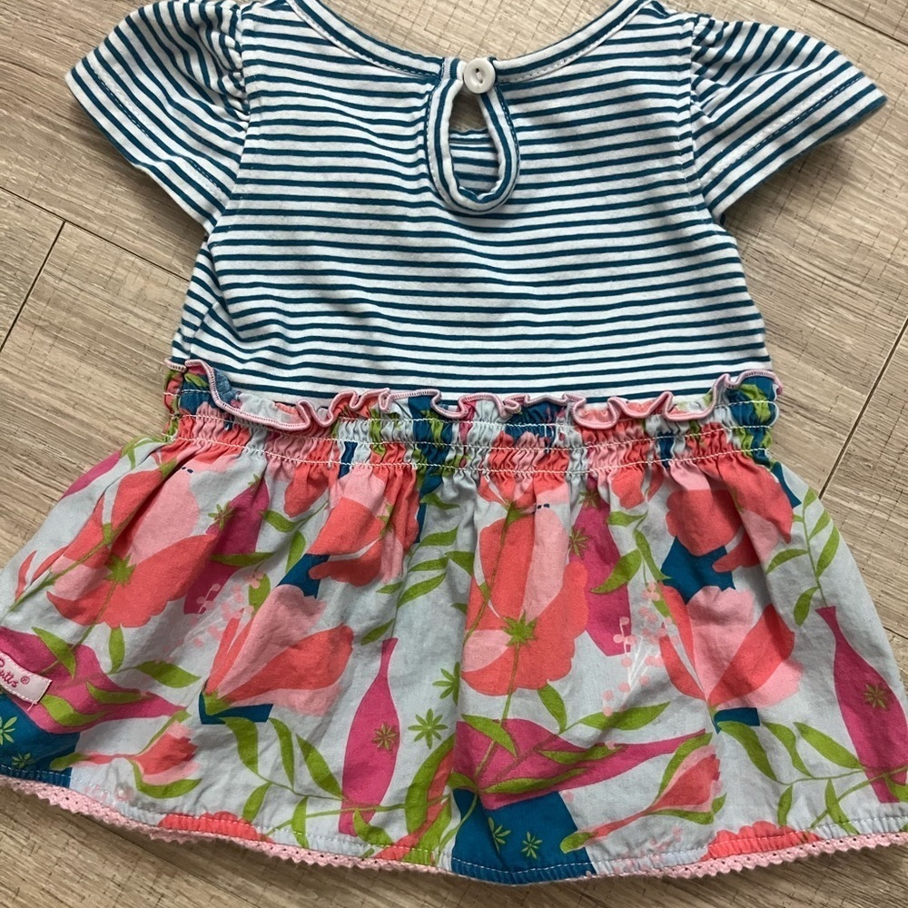 Ruffle Butts Jeweled stems Tunic 6-12 months - Picture 3 of 3